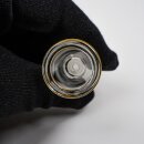 Black Leaf Glaskopf mit goldenem Rand