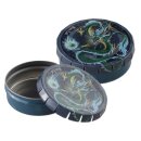 Click-Clack-Dose aus Metall, rund, mit blauem,...